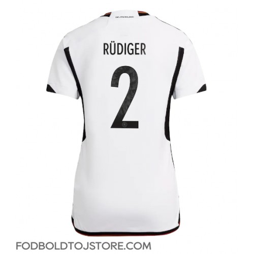 Tyskland Antonio Rudiger #2 Hjemmebanetrøje Dame VM 2022 Kortærmet